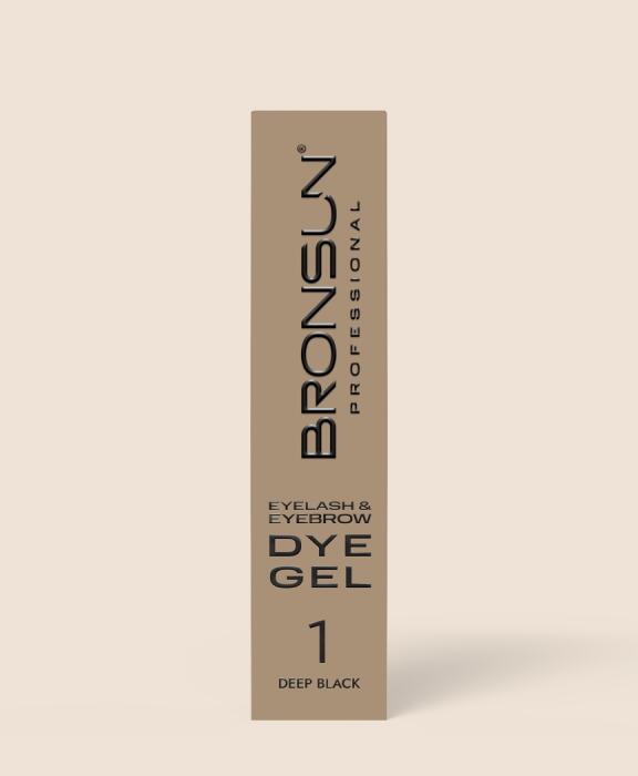 Eyelash and eyebrow dye BRONSUN deep black #1