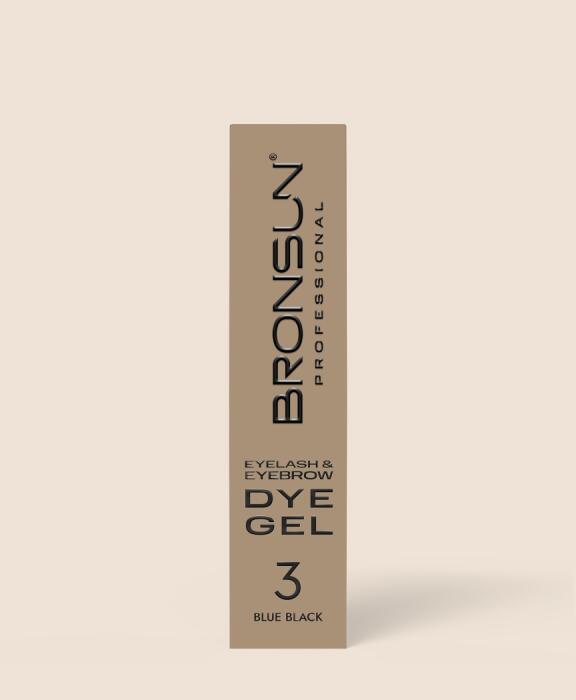 Eyelash and eyebrow dye BRONSUN blue black #3