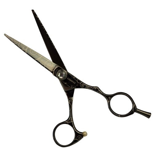 Iceman Black Crystal Black Swirl 5.5" Scissors