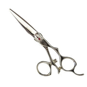 Iceman Suntachi Black Widow Red Gem 5.5" Swivel Thumb Hairdressing Scissors