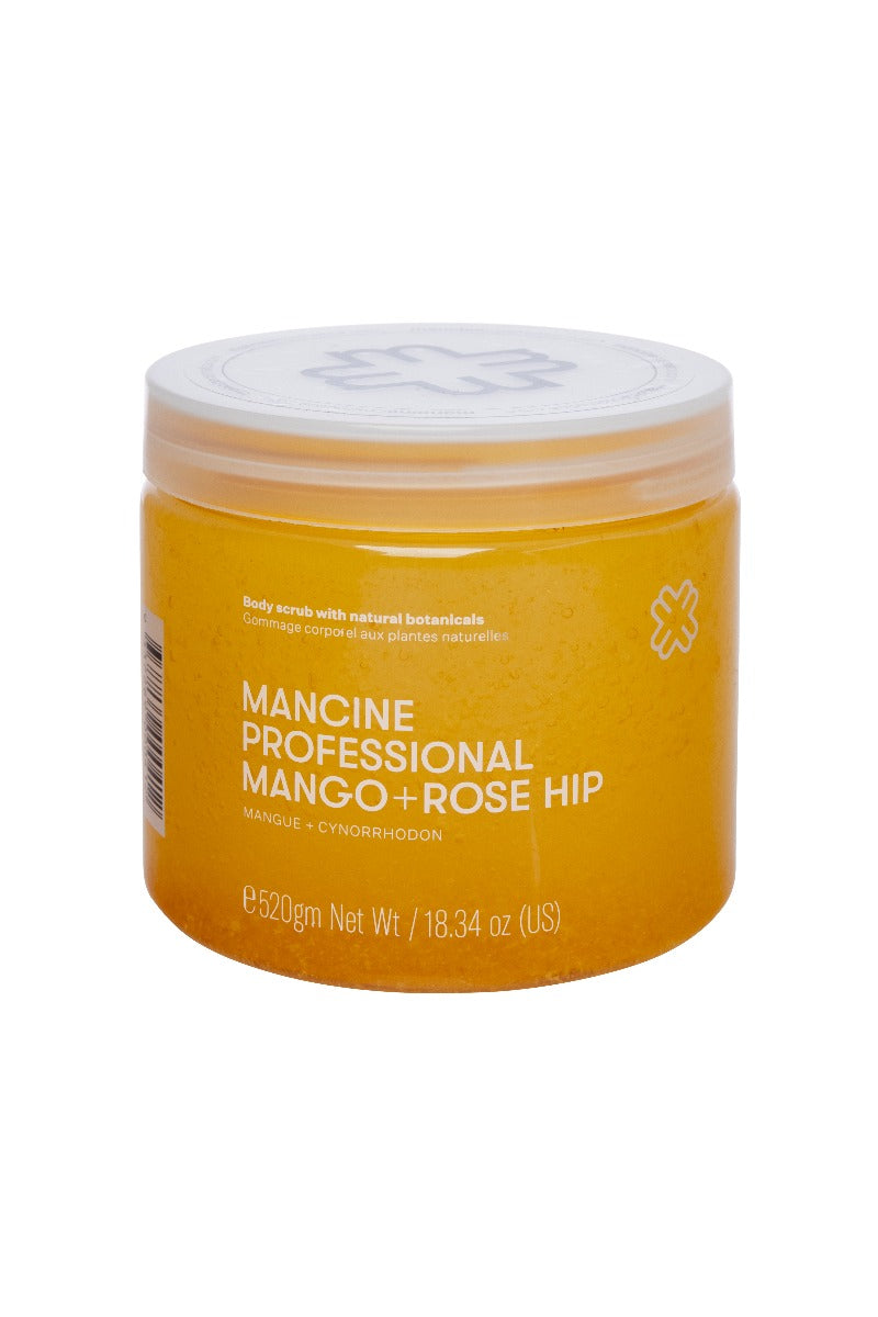 Mancine Hot Salt Body Scrub: Mango & Rosehip 520g