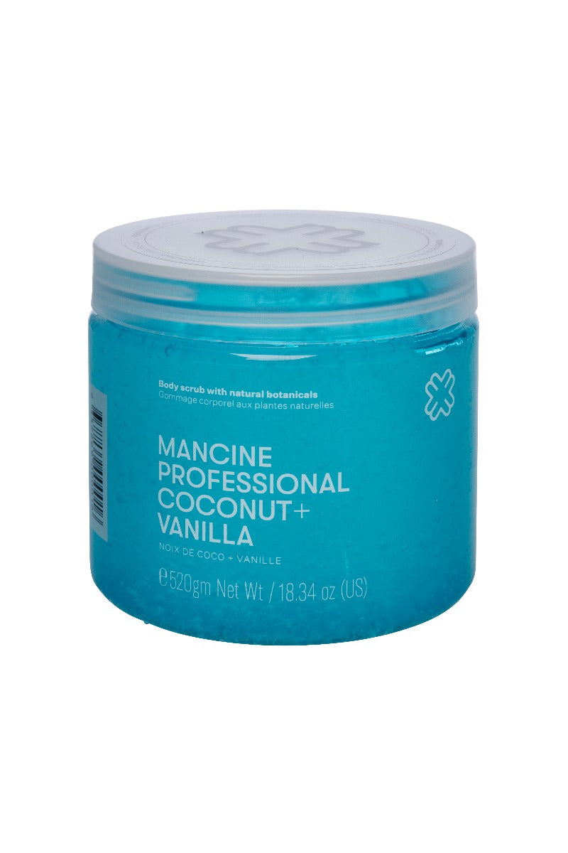 Mancine Hot Salt Body Scrub: Coconut & Vanilla 520g