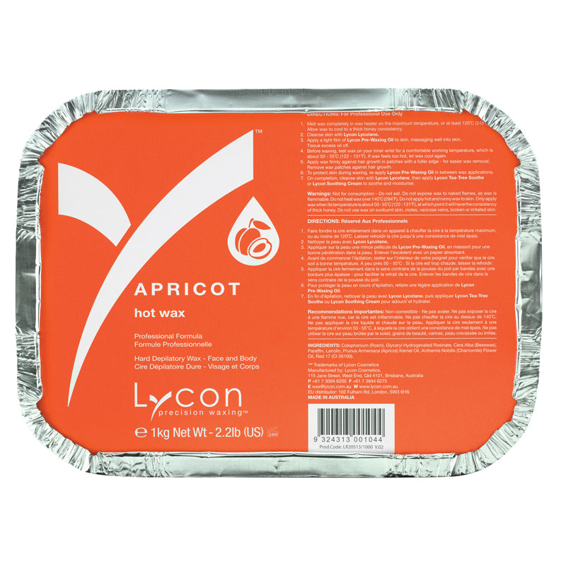 Lycon - Apricot Hot Wax Bulk Buy 15 kg