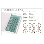 Blinc - 5d - 12mm - 0.07 - C - Premade Volume Lashes