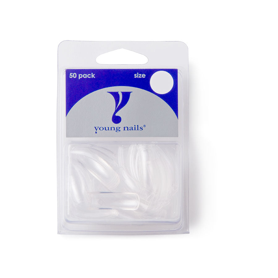 Clear Powder Tips Clear Tips 50 Pack Refill #6 β Salon Supplies & Furniture