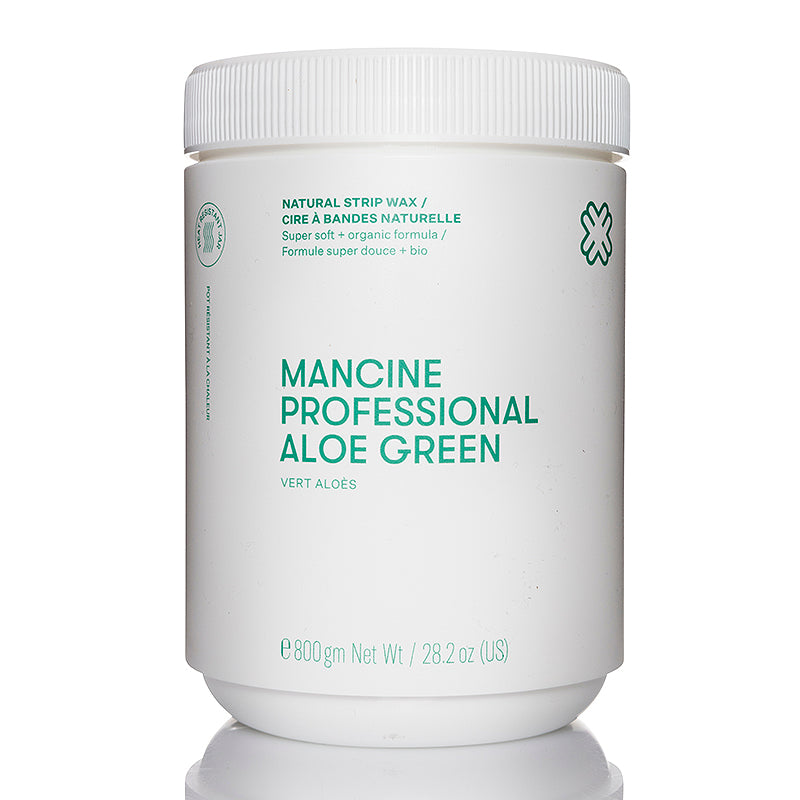 Mancine Strip Wax: Aloe Green 800g