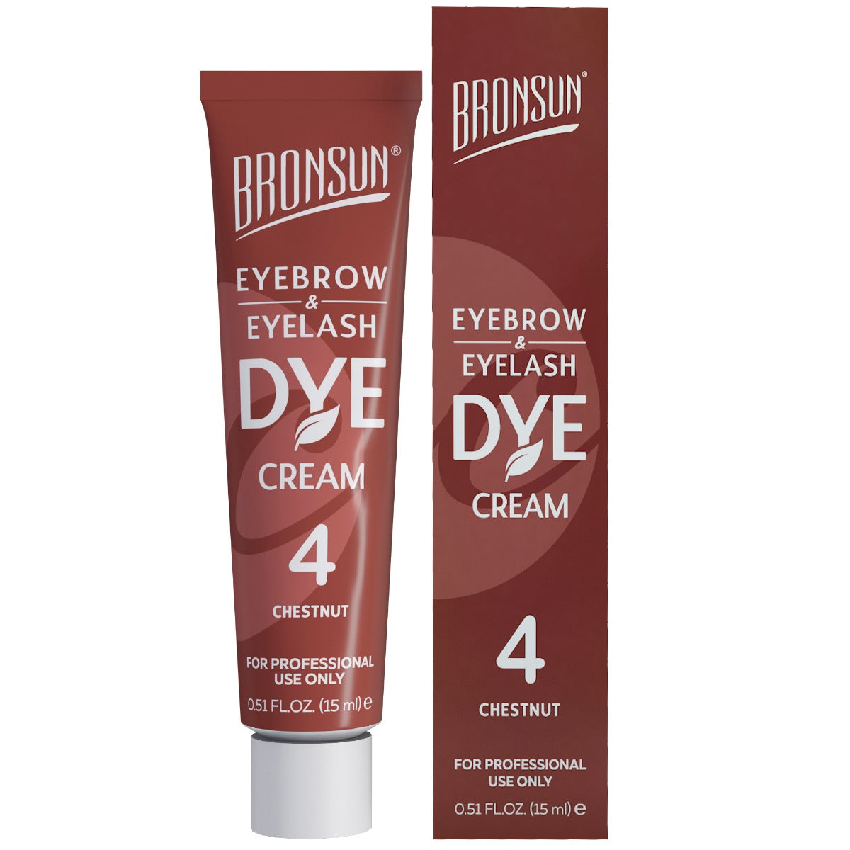 Bronsun Eyelash & Eyebrow Dye Cream - Chestnut#4