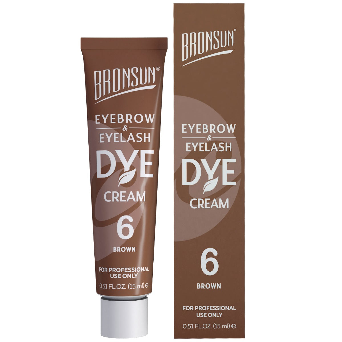 Bronsun Eyelash & Eyebrow Dye Cream - Brown#6