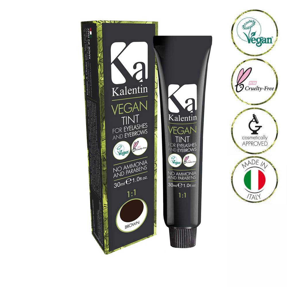 Kalentin Eyebrow & Eyelash Vegan Tint - Brown 30ml