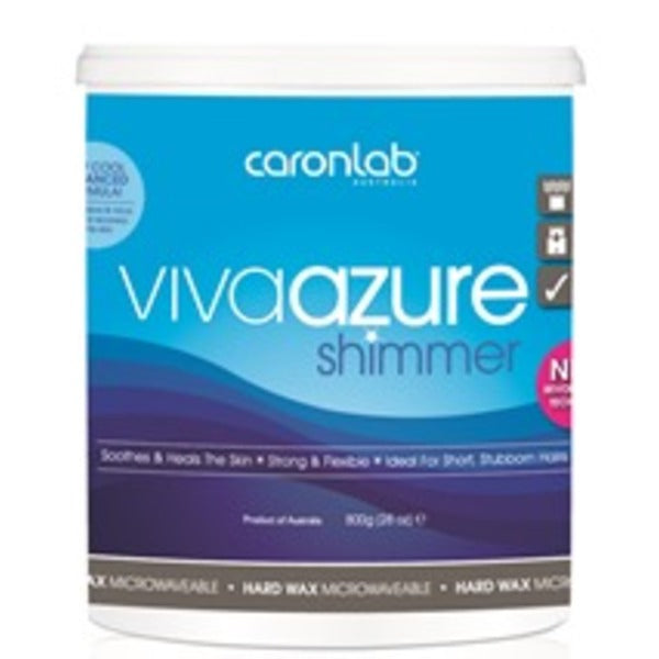 Caron Viva Azure Shimmer Hard Wax 800g - Microwaveable
