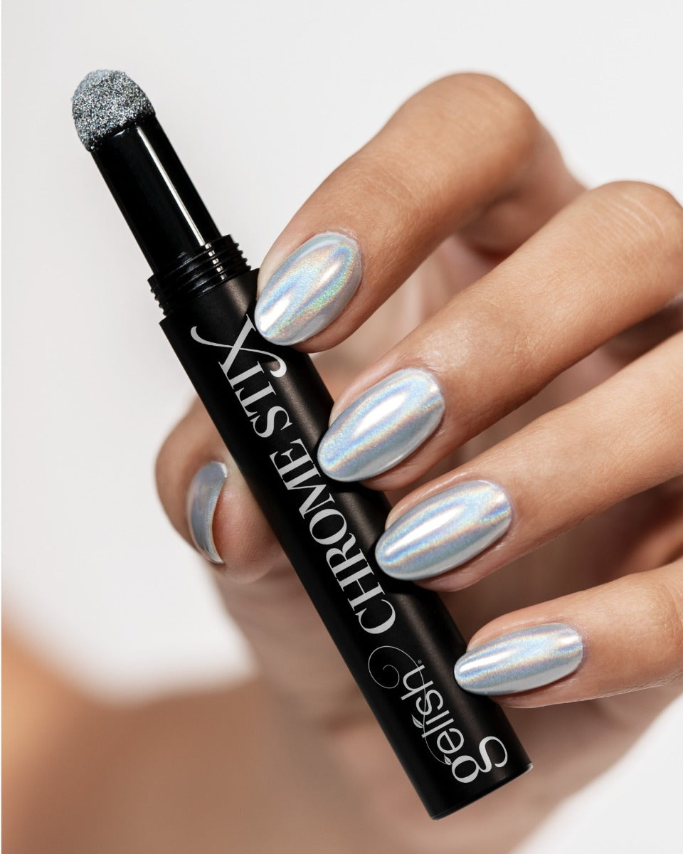 Gelish Chrome Stix Silver Holographic