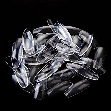 100 Tray Clear Ballet/coffin Nail Tips