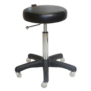 Black Turbo Flat Stool - Black Base