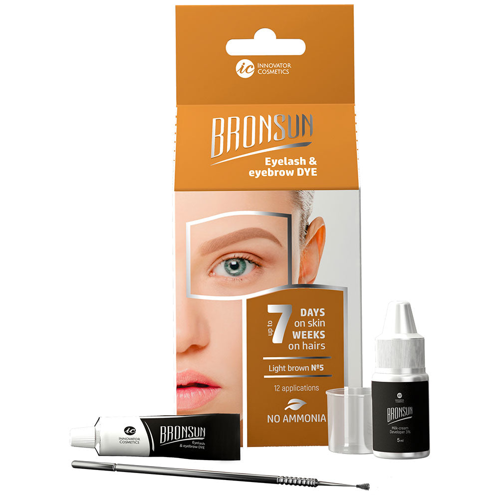 Bronsun Eyelash & Eyebrow Dye Homekit - Light Brown