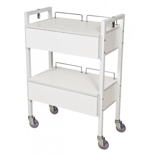 Beauty - 2 Drawer Beauty Trolley With Stylist Wheels
