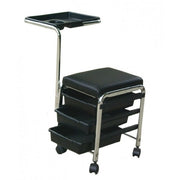Manicure Trolley/Stool - Black