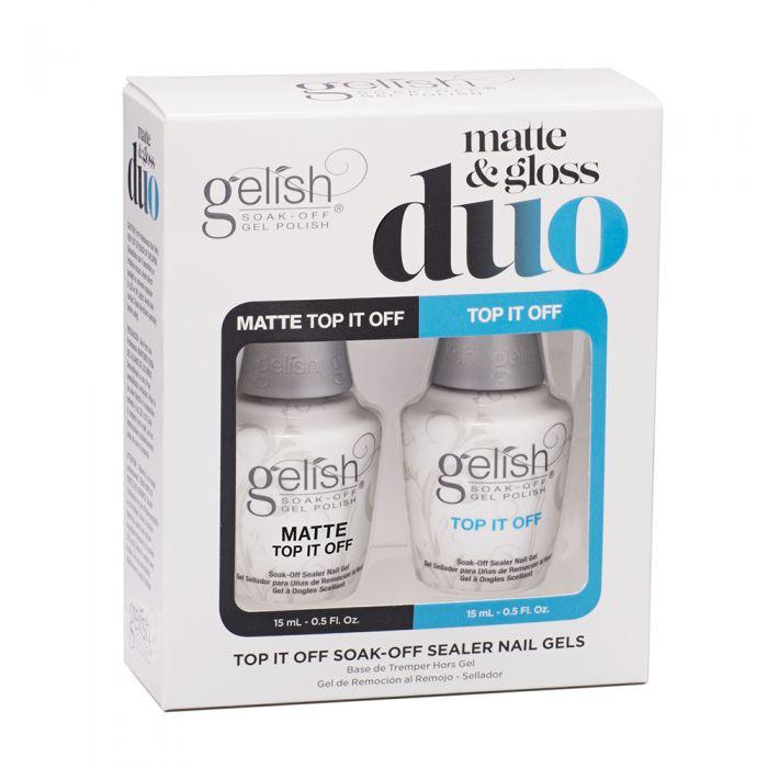 Gelish Matte & Gloss Topcoat Duo Pack 15ml