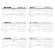 Madluvv Low Profile 6 Stencil Eyebrow Shaping Set