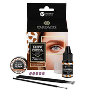 Mayamy Brow Henna Home Set - Light Brown 5 Caps