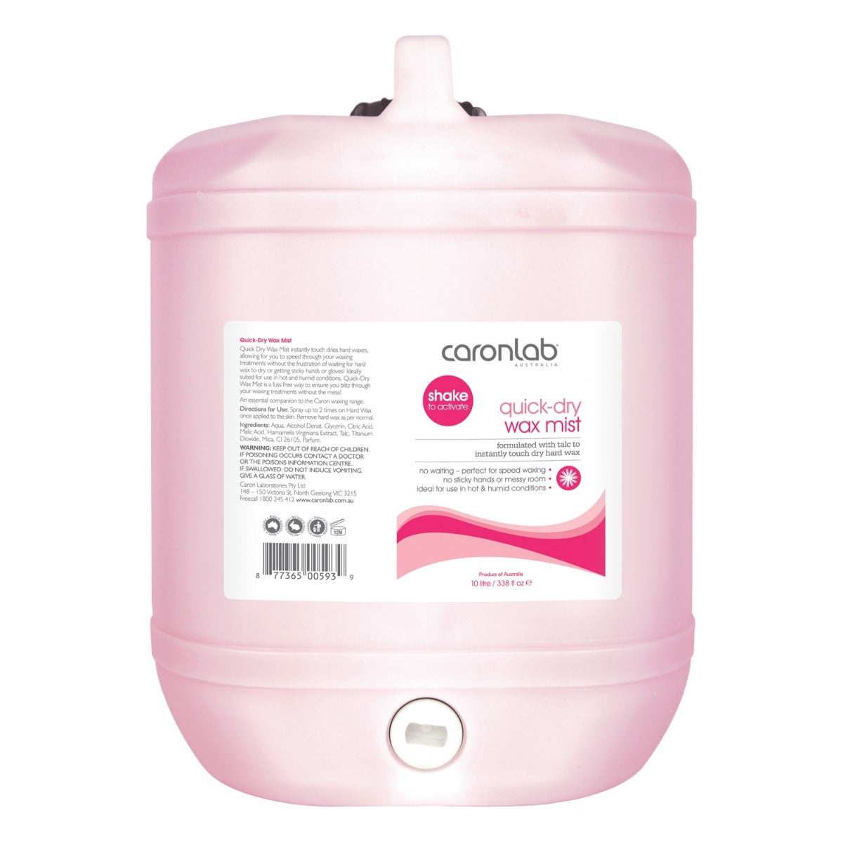 Caron Quick Dry Wax Mist 10ltr