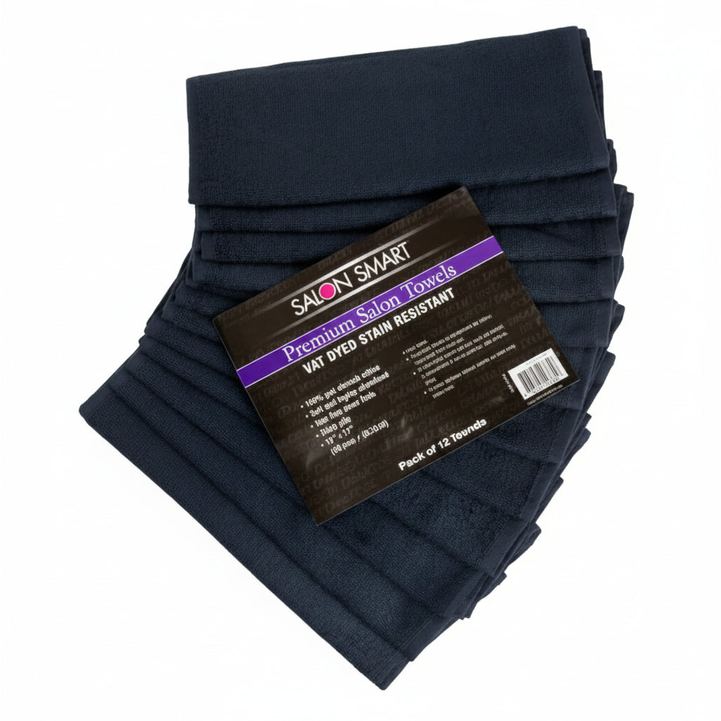 Salon Smart Premium Black Towels 12pk