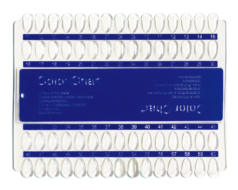 Plastic Color Chart - 60 Colour Display