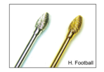 Carbide Bit - Course - Gold - Football - 3/32"