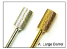Carbide Bit - Course - Gold - Large Barrel - 3/32"