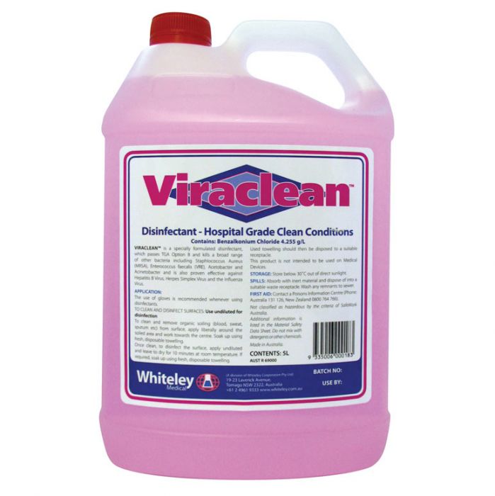 Vira Clean Hospital Grade Disinfectant 5ltr