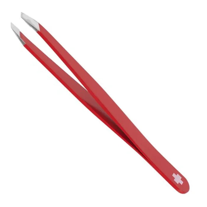 Rubis Slant  Red Swiss Tweezer