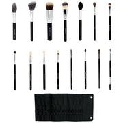 Crown 15pc Pro Brush Set + Case