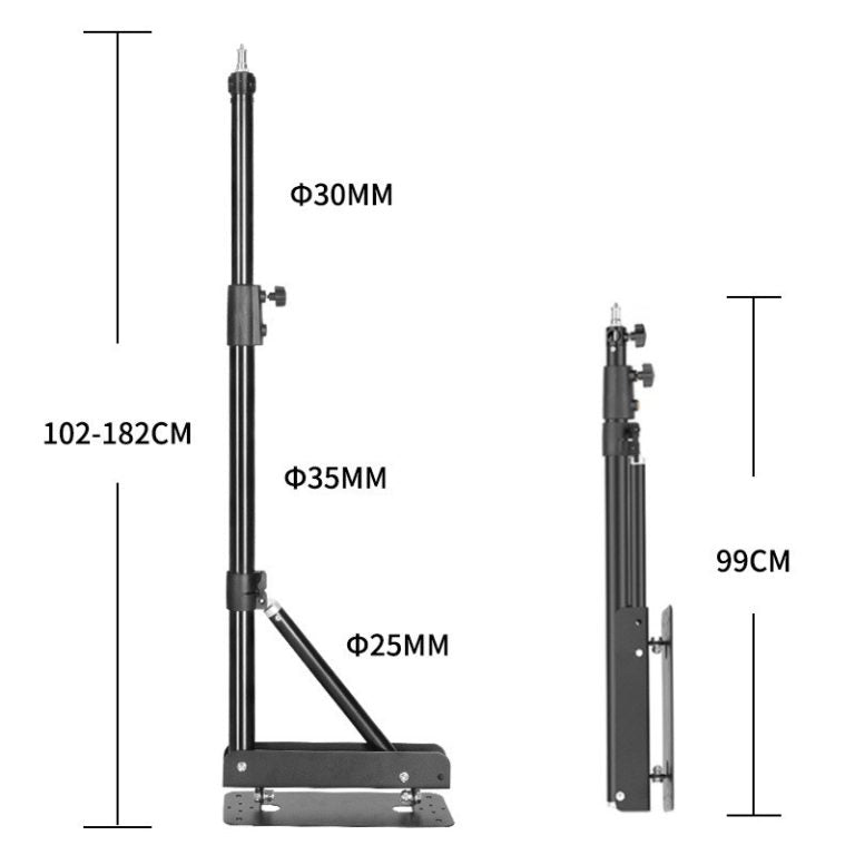 Beauty Plus Adjustable Boom Arm Mount for Ring Light Ceiling/Wall