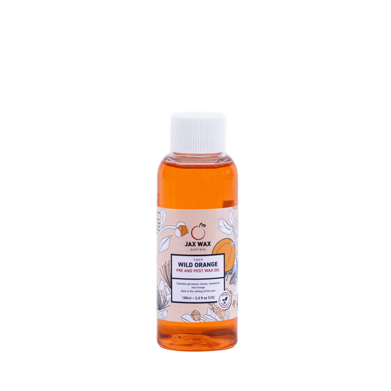 Jax Wax Australia Before & After Products Yalara Wild Orange Pre & Post Wax Oil Disc Cap 100ml