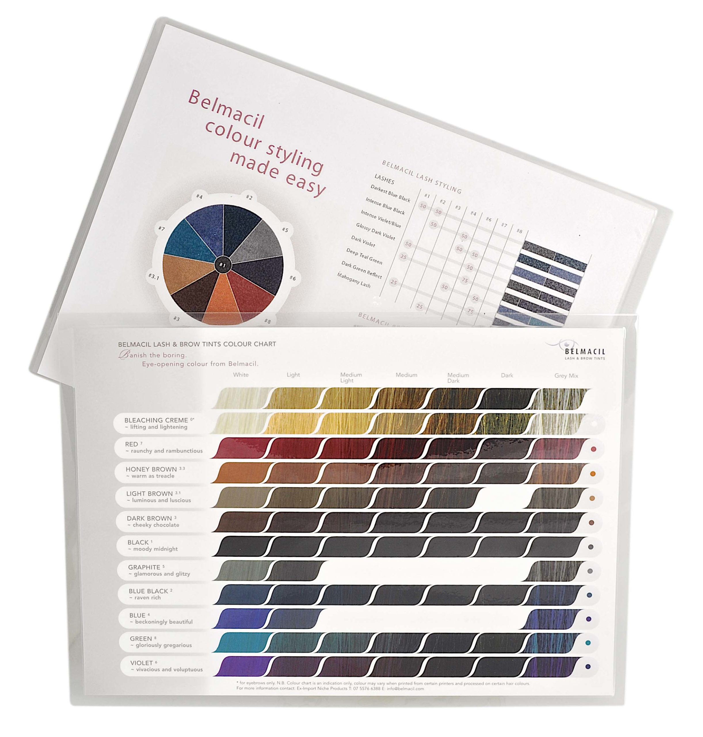 Belmacil Colour Chart A5 Size