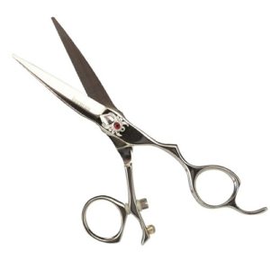 Iceman Suntachi Black Widow Red Gem 5.5″ Swivel Thumb Hairdressing Scissors