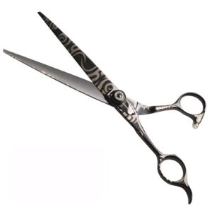 Iceman Black Crystal Black Swirl 7” Left-Handed Scissors