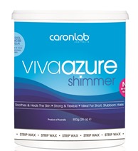 Caron Viva Azure Shimmer Strip Wax 800g - Microwaveable