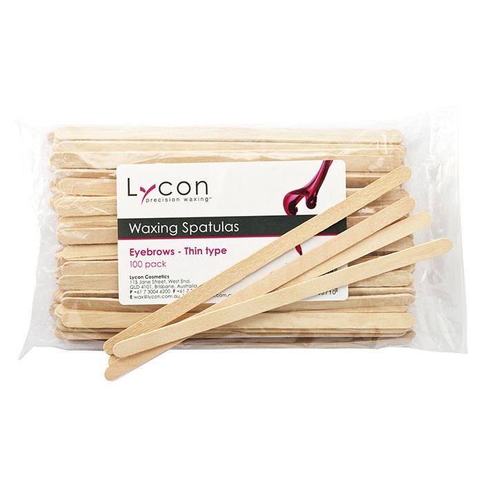 Lycon Waxing Spatulas Eyebrows Thin Type - 100pk