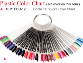 Plastic Color Chart - 36 Colour Display