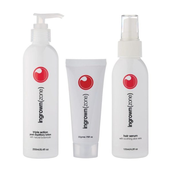 Mancine Ingrown Zone Full range: Cream, Serum & Triple Action