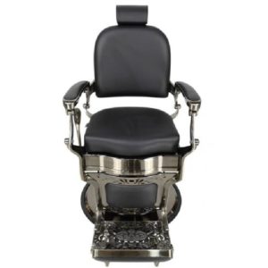 Havana Barber Chair Tan/Chrome – Black