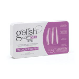 Gelish Soft Gel Tips – Medium Coffin