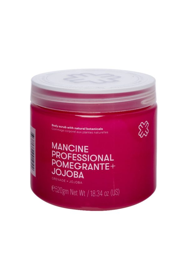 Mancine Hot Salt Body Scrub: Pomegranate & Jojoba 520g