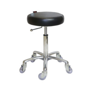 Turbo Flat Stool – Chrome Base