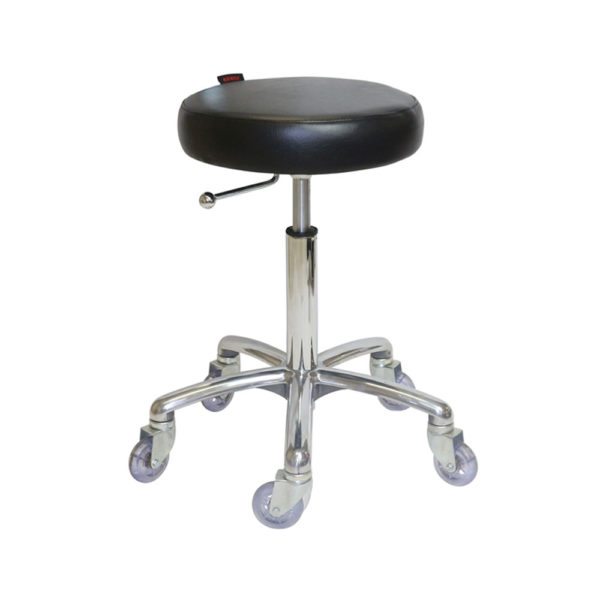 Turbo Flat Stool - Chrome Base