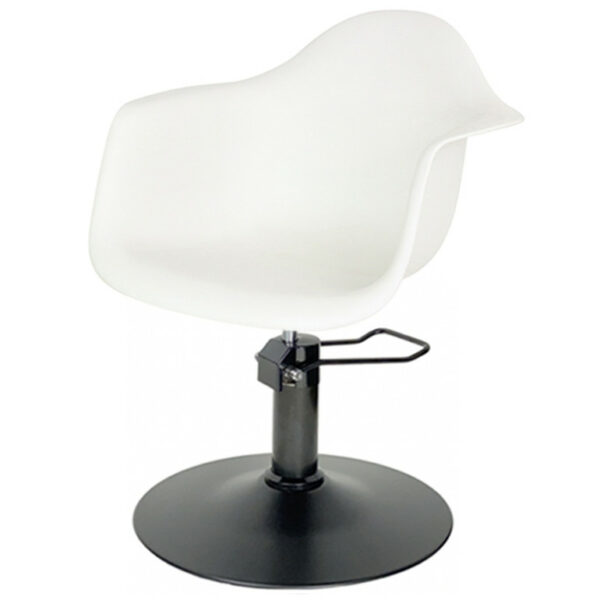 ERICA - Hydraulic Styling Chair - White - Image 6