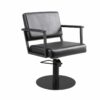 Pheobe Styling Chair - Black- Flat Base