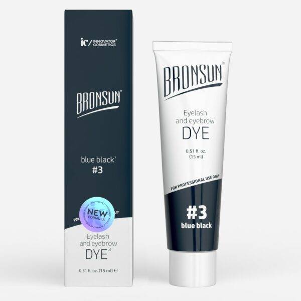 New Formula Bronsun Eyelash and Eyebrow Dye- Blue Black